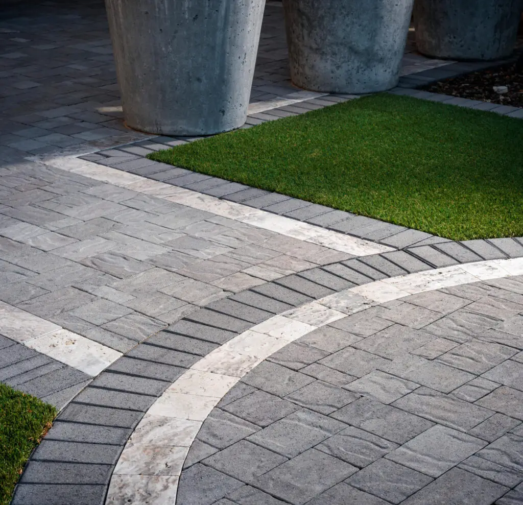 Image of concrete pavers entrance