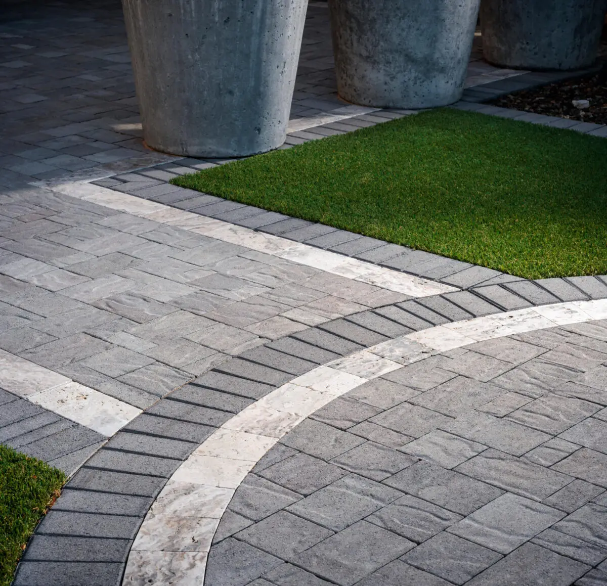 Image of concrete pavers entrance