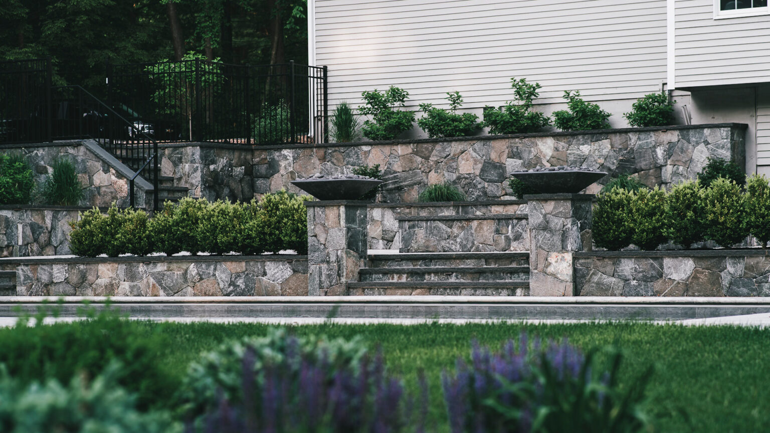 Photo of Natural Stones Retaining wall